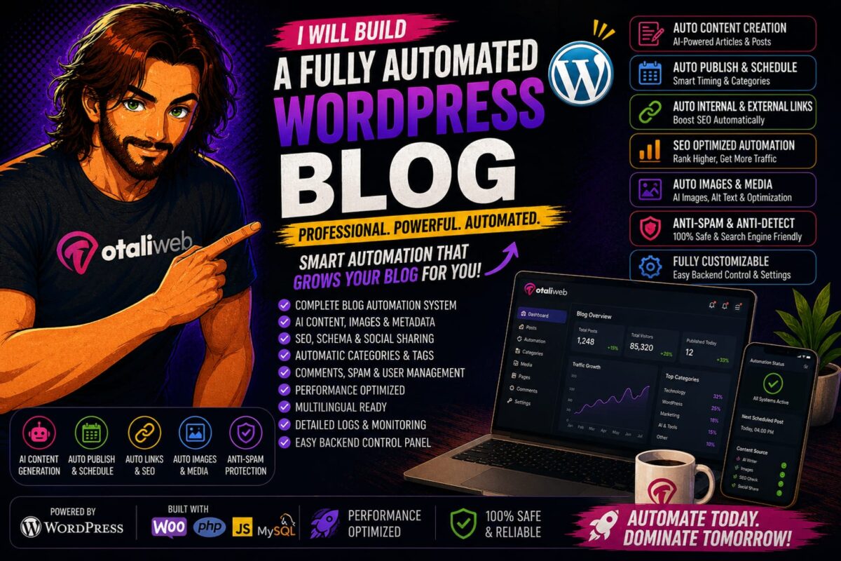 Fully Automated WordPress Blog