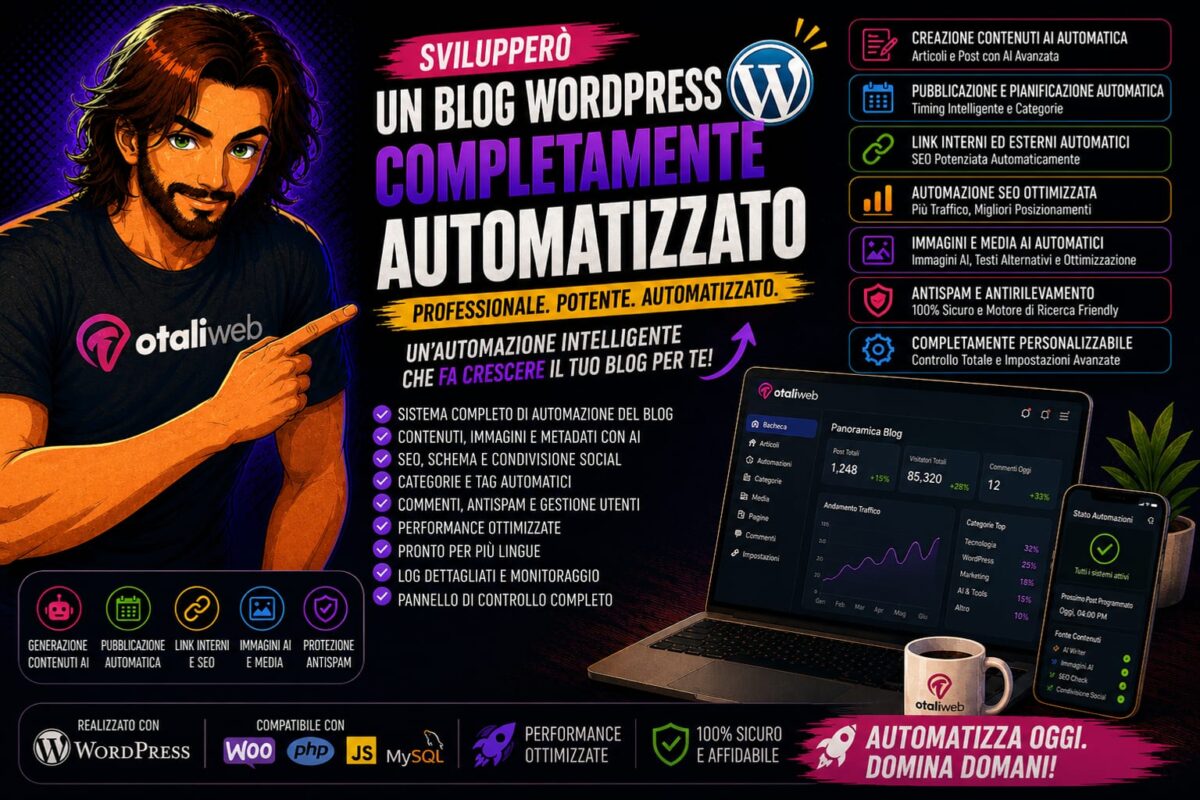 Automazione completa blog WordPress