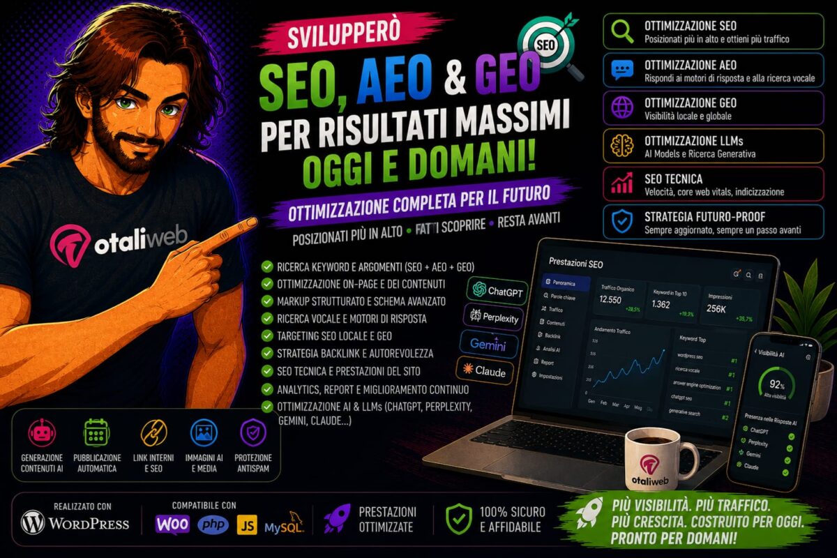 Ottimizzazione SEO / AEO / GEO