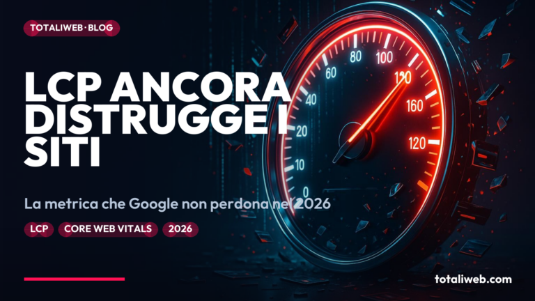 LCP nel 2026: Il Core Web Vital che Ancora Distrugge le Conversioni