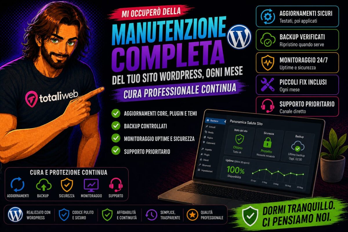 Manutenzione ordinaria WordPress