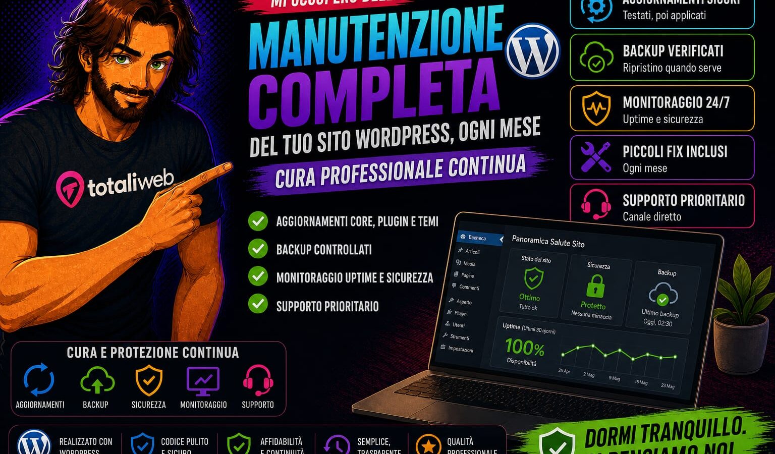 Manutenzione ordinaria WordPress