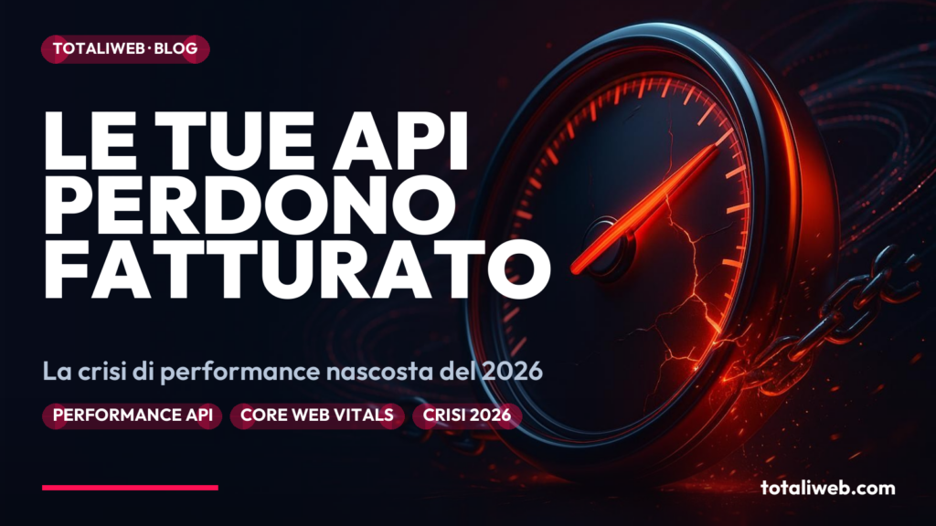 La Perdita di Fatturato Silenziosa: Come le API Lente Stanno Distruggendo la Tua Web App nel 2026