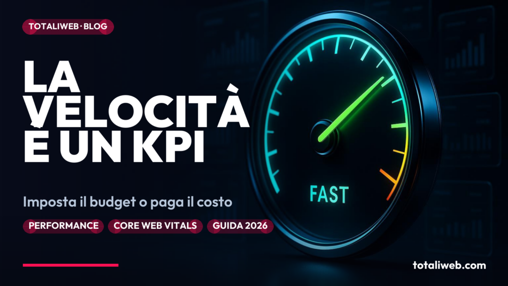 Performance Budget nel 2026: Il KPI che Ogni Sito Web Deve Avere